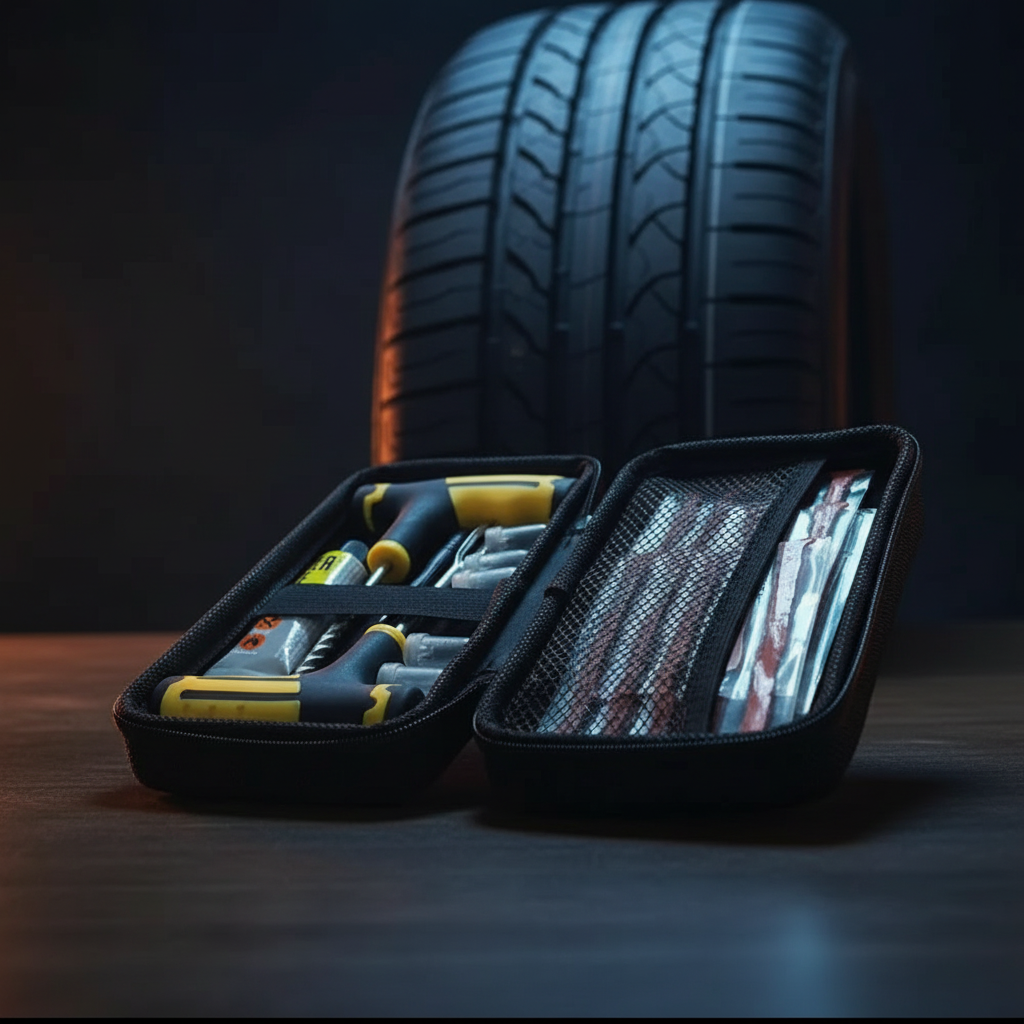 Tire Repair Kit Upward Angle