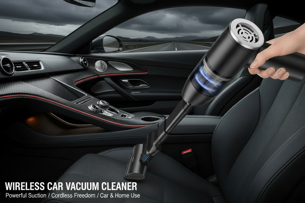 Wireless Car Vacuum - Smaller Size Dark Interior